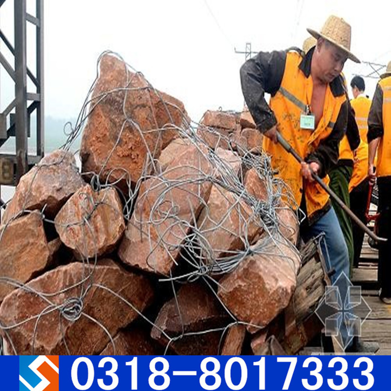 手工編織防汛鉛絲網片 手工編織防汛鉛絲網片